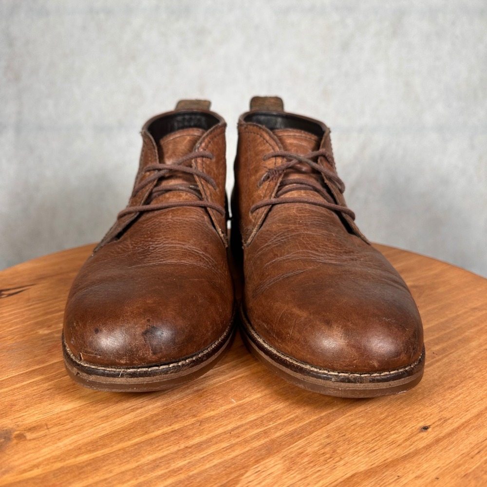 Cole Haan Chukka Boots Mens 10 M Brown Leather C11847 Good Lace Up Ankle Boot - Picture 2 of 13